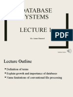 Database Systems: Ms. Anum Hameed