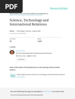 Science Technologyand International Relations