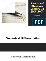Numerical Methods Lecture #16