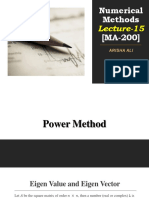 Numerical Methods Lecture #15