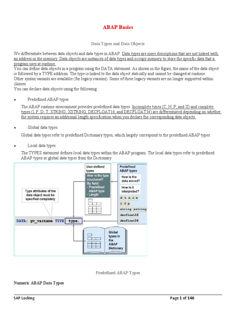 Abap Details - Sap Hub | PDF | Data Type | Rounding