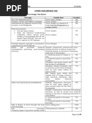 TAX_Percentage Tax