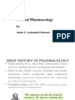 General Pharmacology: by Abebe E. (Assisatant Professor)