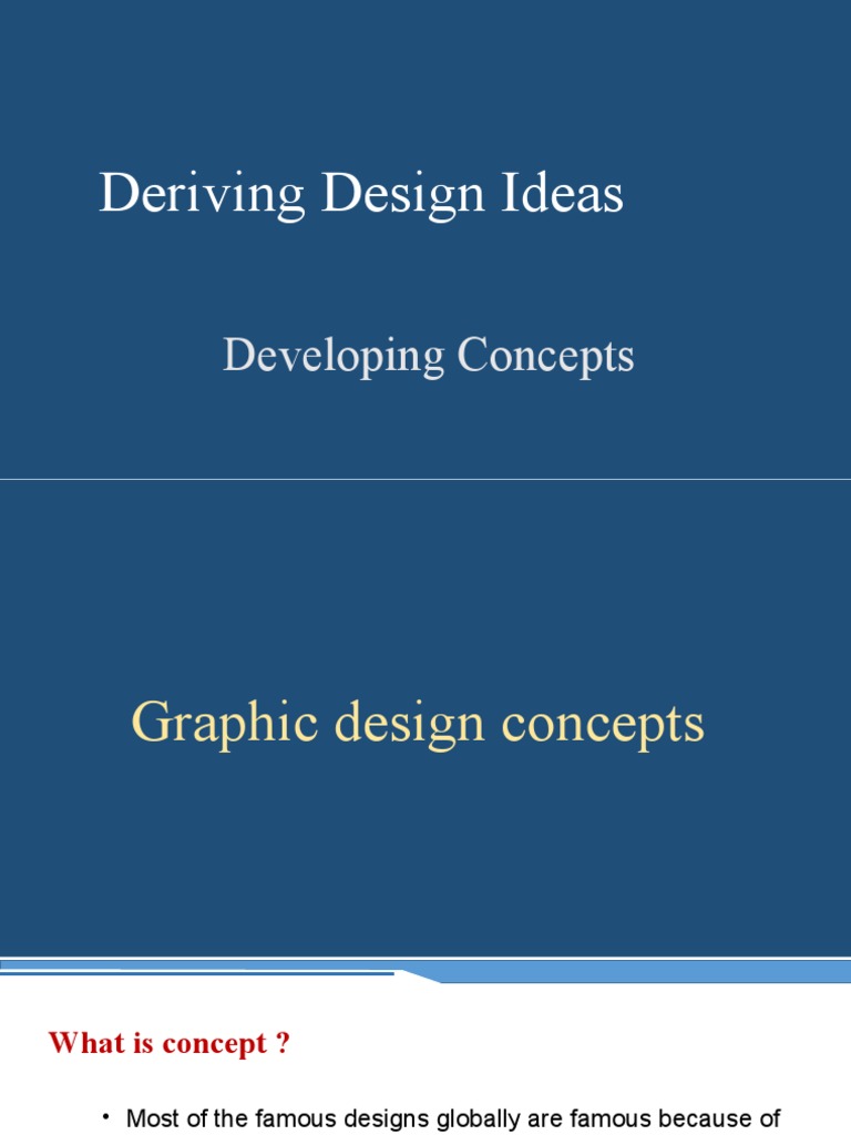 Deriving Effective Design Concepts | PDF | Idea | Concept