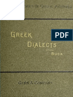 C.D.buck, Introduction to the Study of the Greek Dialects