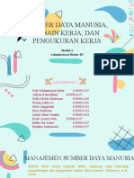 SDM, Desain Kerja, dan Pengukuran Kinerja