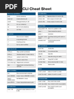 CLI Cheat Sheet: Directory Operations IO Redirection