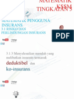 Bab 3 Matematik Pengguna: Insurans: 3.1 Risiko Dan Perlindungan Insurans