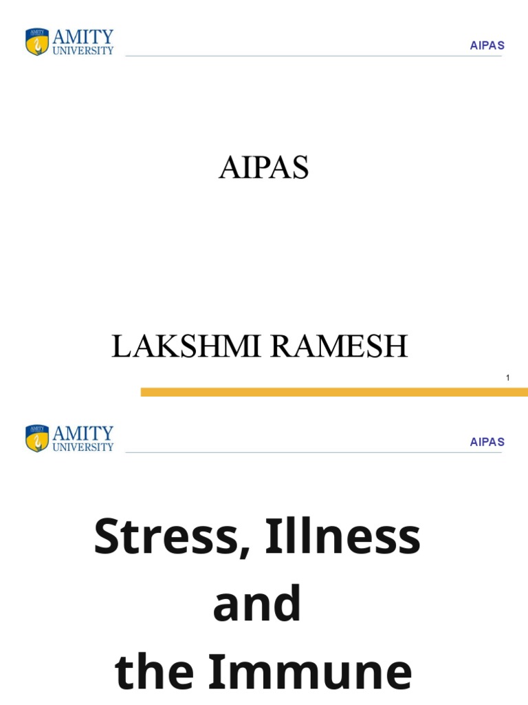 Stress Impact on Immune Health | PDF | Stress (Biology) | Immune System