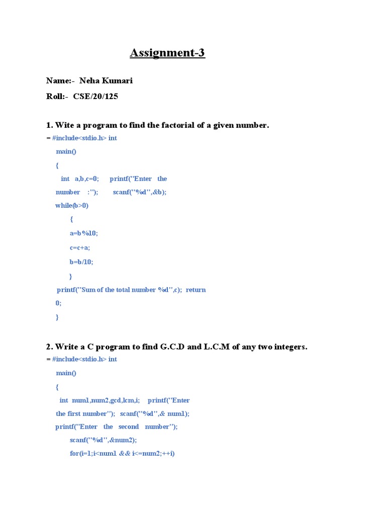 C Programming Exercises | PDF | Number Theory | Computer Standards