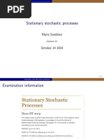 Stationary Stochastic Processes: Maria Sandsten