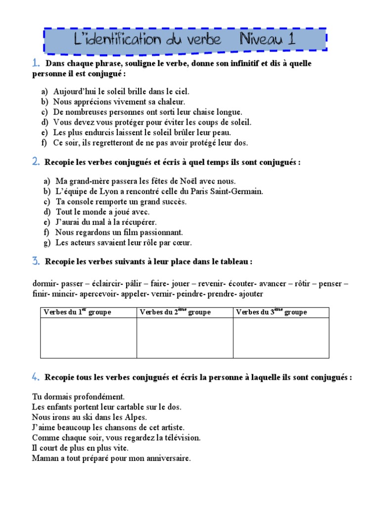 Groupe Nominal Cm2 Exercice Et Correction Exercices Complementaires CM2 | PDF | Complément d'objet | Nombre  grammatical