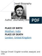 Biography of George Orwell