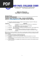 Methods of Research Final Week 1-2 Activity Sheet