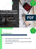 EVALUASI ERGONOMI - Ahmad Diky