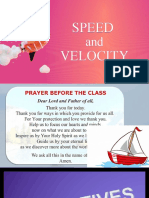 Speed and Velocity