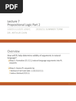 Lecture 7 Propositional Logic Part 2