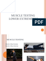Muscle Testing Hip Extension Abductio