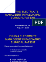 Fluid and Electrolte Manageent in Paediatric Surgical Patient