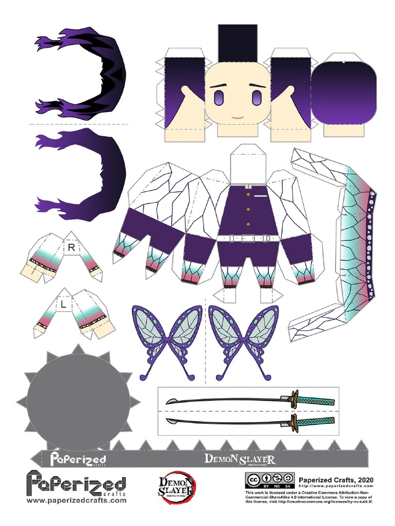Demon Slayer - Shinobu Kocho Papercraft | PDF