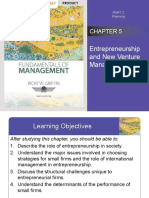Entrepreneurship and New Venture Management: Planning