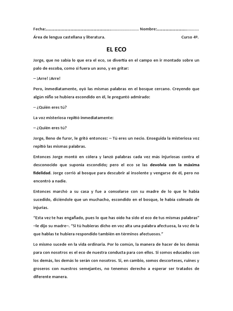 El Eco | PDF