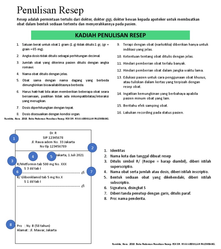 Pedoman Penulisan Resep Obat | PDF | Pengembangan Diri | Kesehatan Holistik
