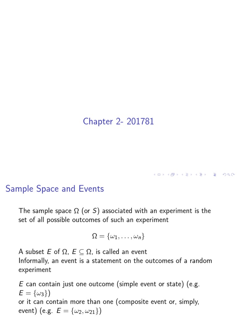 Understanding Sample Spaces and Events | PDF | Measure (Mathematics ...