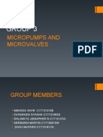 Group 3: Micropumps and Microvalves