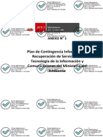 Plan de Contingencia Informático y Recuperación de Servicios de Tecnología de La Información y Comunicaciones Del Ministerio Del Ambiente