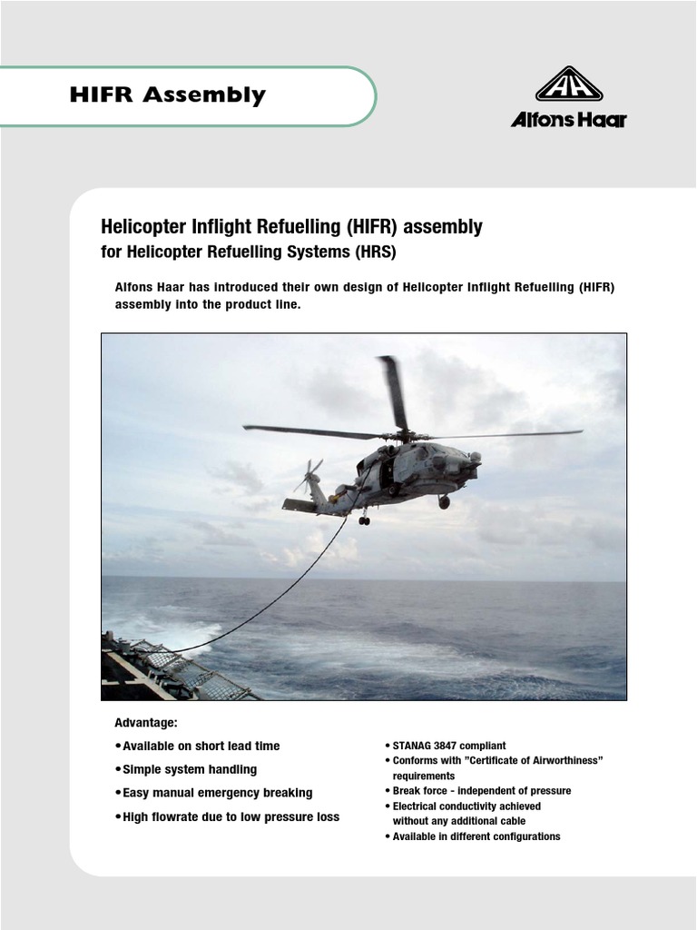 HIFR Assembly for Helicopter Refuelling | PDF | Aerial Refueling ...