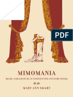 Mimomania - Music and Gesture in Nineteenth-Century Opera