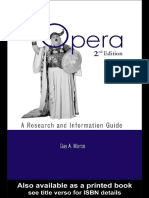 Opera - A Research and Information Guide, 2nd Edition
