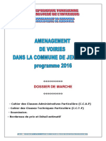 Marché Projet Commune Jendouba Centre Ville 2016