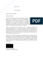 Carta de Renuncia