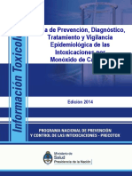 Guía de Prevención, Diagnóstico,Tratamiento y Vigilancia Epidemiológica de Las Intoxicaciones Por Monóxido de Carbono