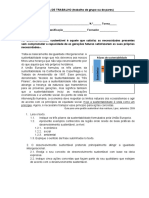 Ficha - Desenvolvimento Sustentável