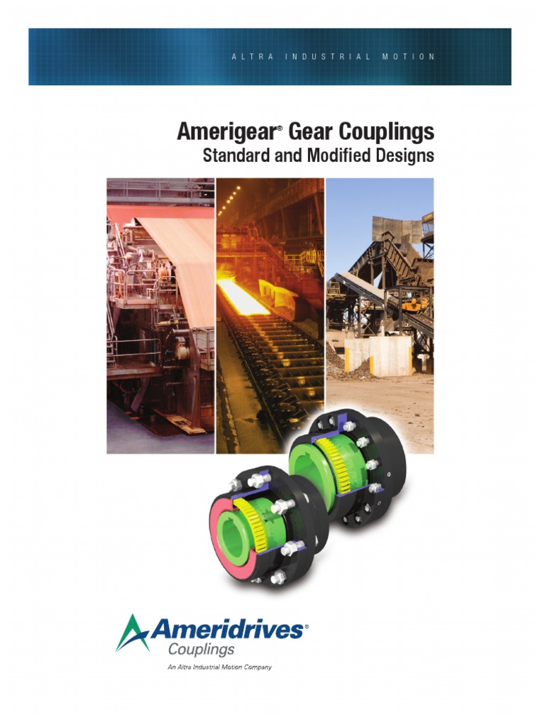 Amerigear Standard Couplings (ST) PDF Engineering Tolerance Machines
