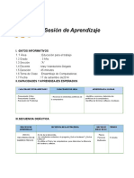 Sesion de Aprendizaje