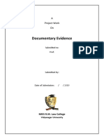 Project On Documentary Evidence