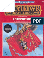 Pub Falconmaster Adampd 2nd Ed Fantasy Roleplaying Greyhawk Module Wga2