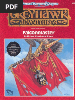 Pub Falconmaster Adampd 2nd Ed Fantasy Roleplaying Greyhawk Module Wga2