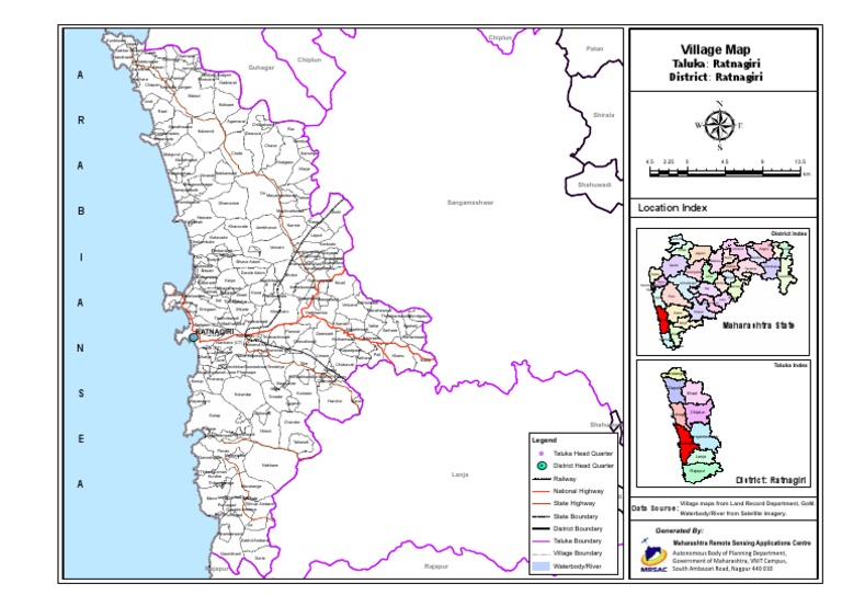 Ratnagiri District Taluka Maps | PDF | Nature