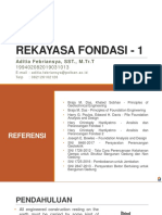 REKAYASA FONDASI - 1