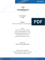 Elección de un problema ético en el ámbito organizacional