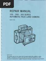 Download Repair Manual 100 - 200 - 300 Series Automatic Pack Land Camera - March 1970 by Elizabeth Perry Muderick SN51423135 doc pdf