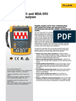 Fluke MDA-510 and MDA-550 Motor Drive Analyzer: Technical Data