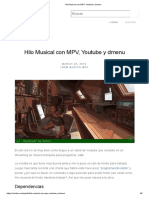 Hilo Musical Con MPV, Youtube y Dmenu