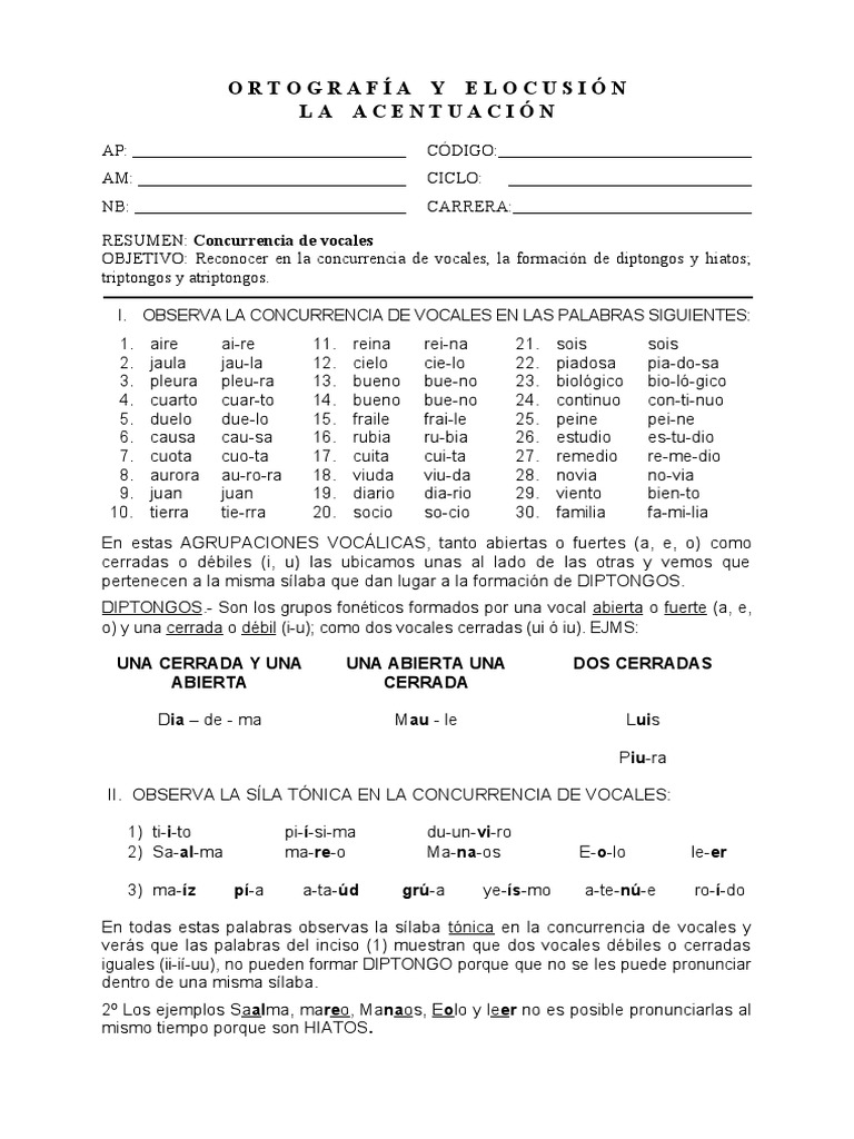 Vocales y Elocución para Niños | PDF | Vocal | Voz humana