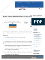 Backup Strategy - Make A Full Backup Locally and Subsequent - Backup4all